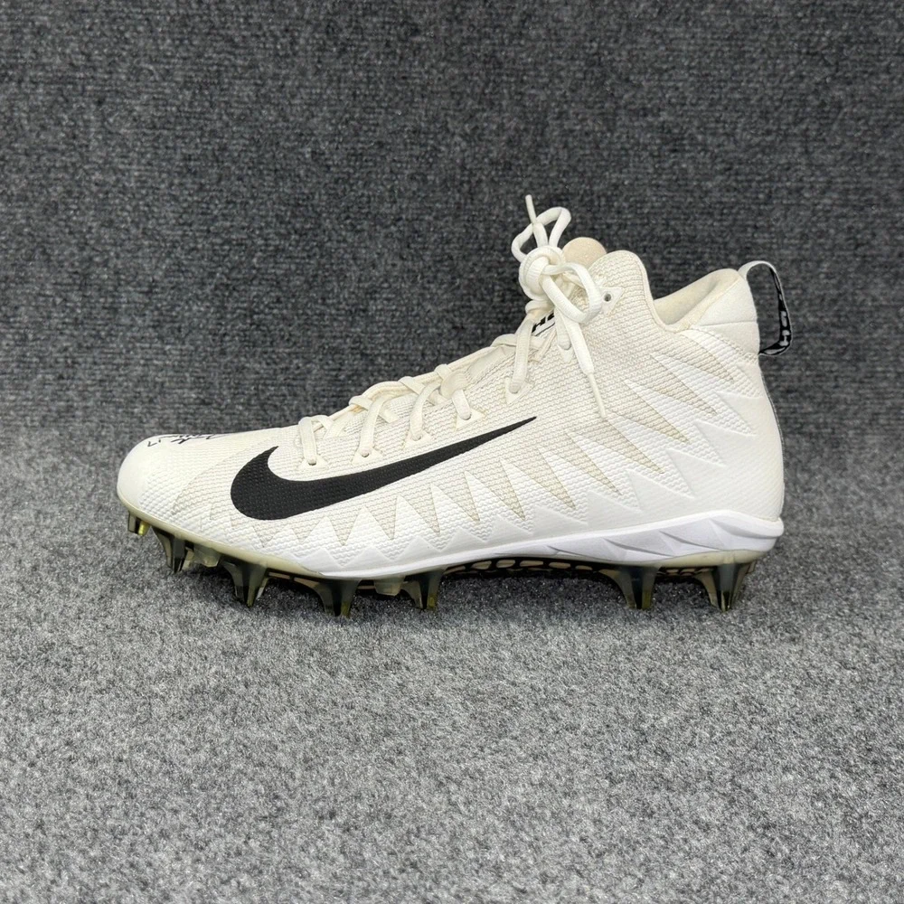 Nike Josh Allen Signed‎ Alpha Menace Pro Mid Football Cleat Men's 12 White